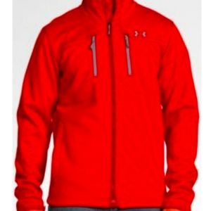 Mens Under Armour UA Storm ColdGear Infared Softershell Jacket Red Large
